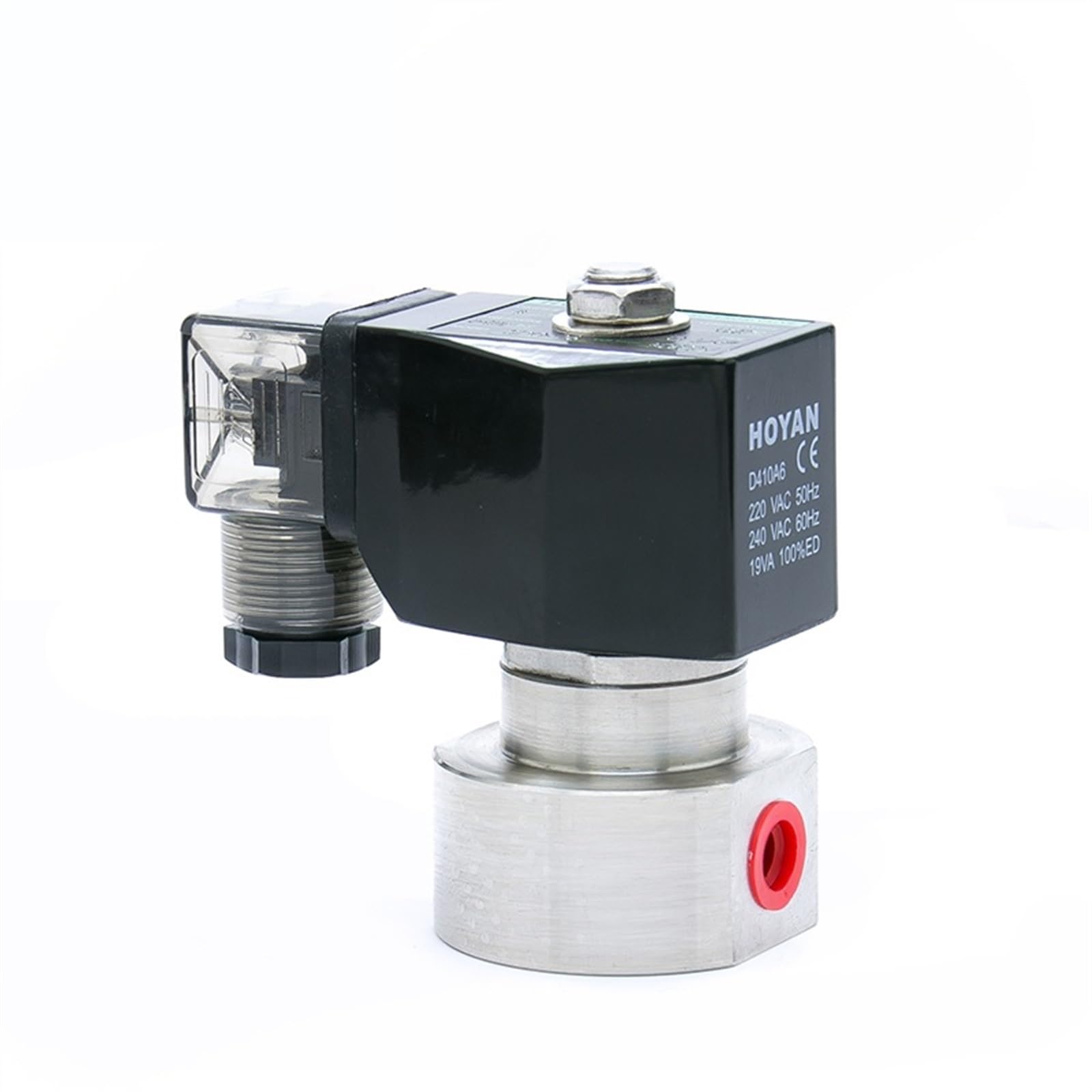 Électrovanne 200bar avec corps inox 304 normalement fermé tension 110VAC