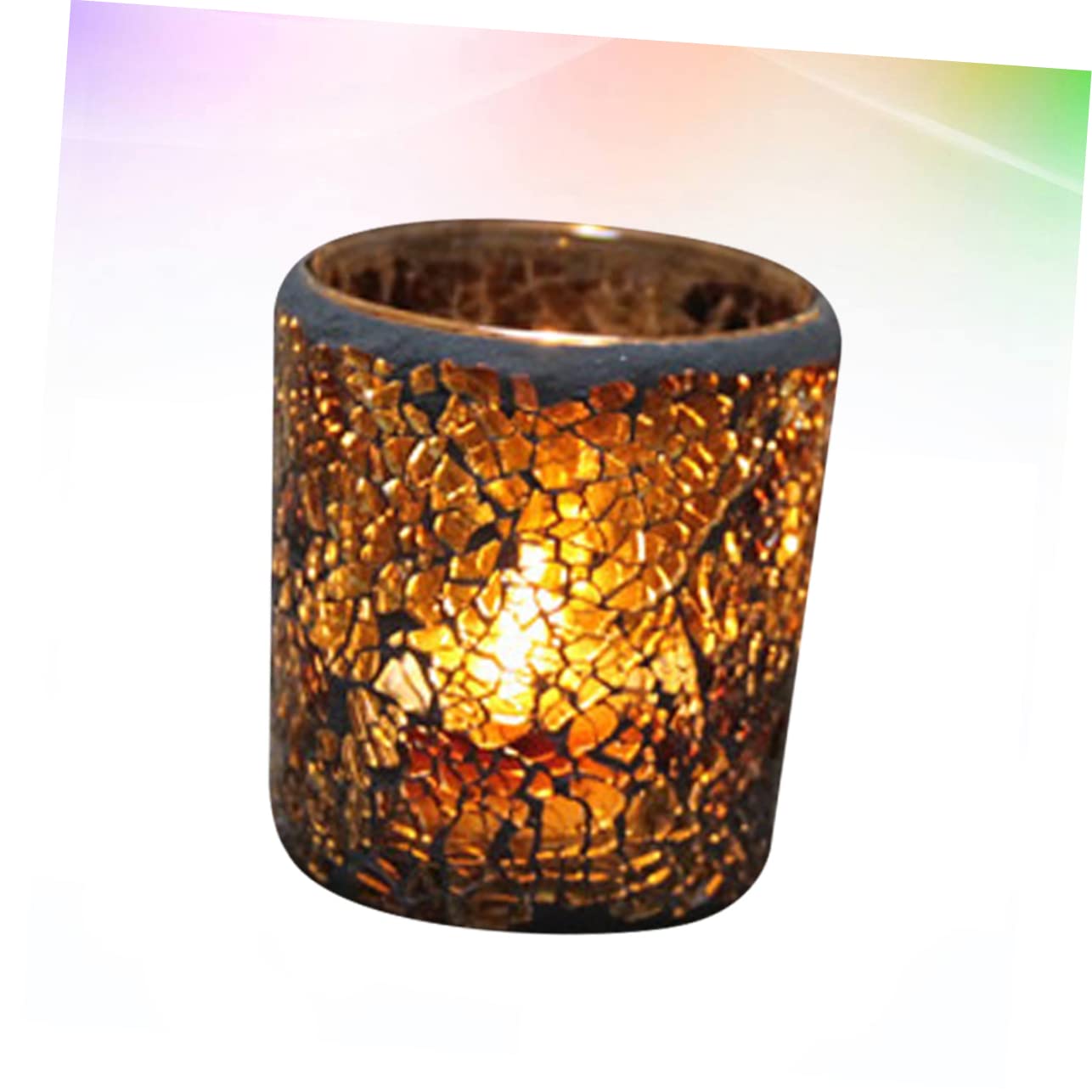 2pcs Mosaic Glass Jars Table Centerpiece Moroccan Decor for Home Glass Tea Light Holder tealight Holder Decors Glass tealight Holder Small Tea Light Holder Wedding Candle