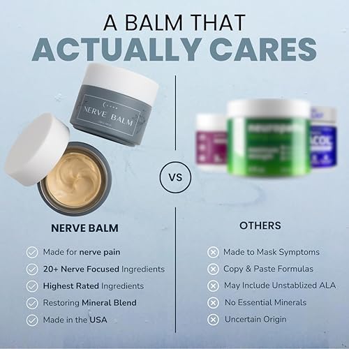 Miniatura 4 de Lune Bálsamo nervioso - Crema neuropatía para quemar, hormigueo y entumecimiento en pies y manos Crema natural para aliviar el dolor nervioso con