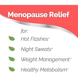 Estroven Weight Management for Menopause Relief - 60 Ct. - Clinically Proven Ingredients Help Manage Weight, Provide Night Sweats & Hot Flash Relief - Drug-Free & Gluten-Free