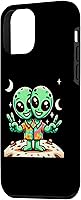 Vista 29 de iPhone 15 Pro Space Peaceful Alien Case