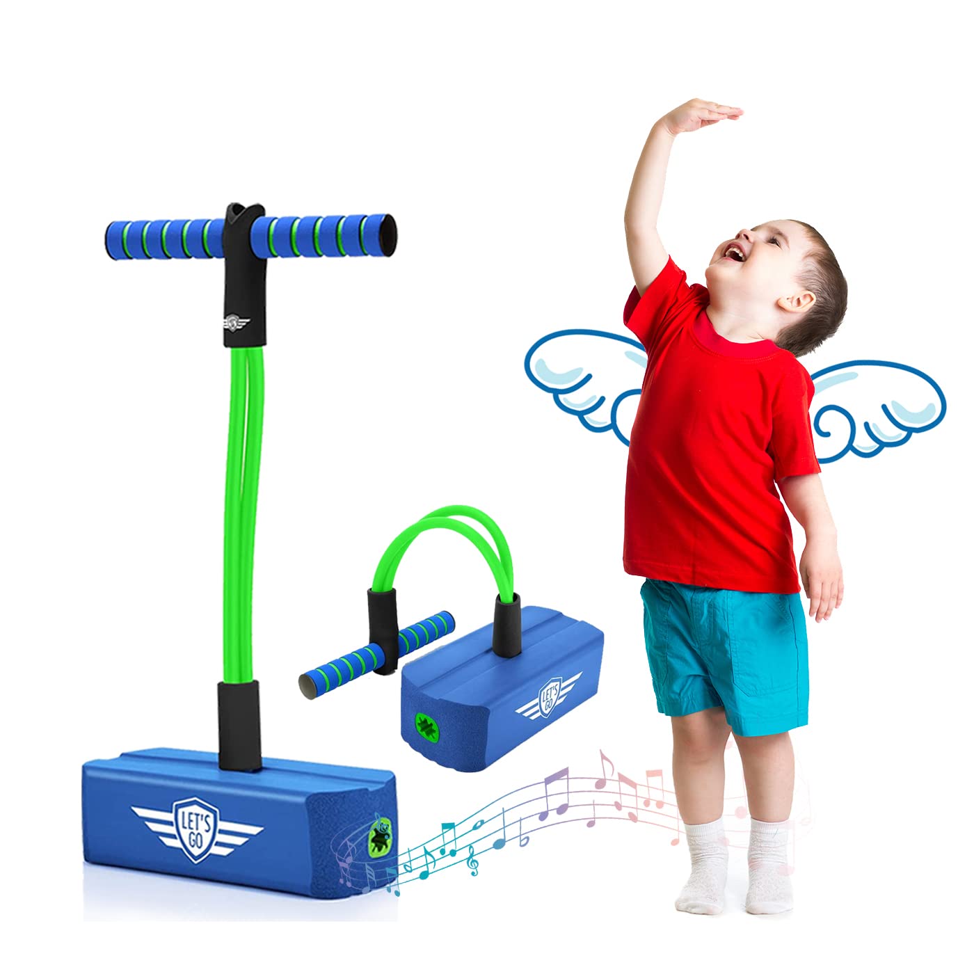 GeschenPark Pogo Stick para Niños, Regalos Cumpleaños & Aire Libre Deporte Juguetes - Carga MAX 100 KG