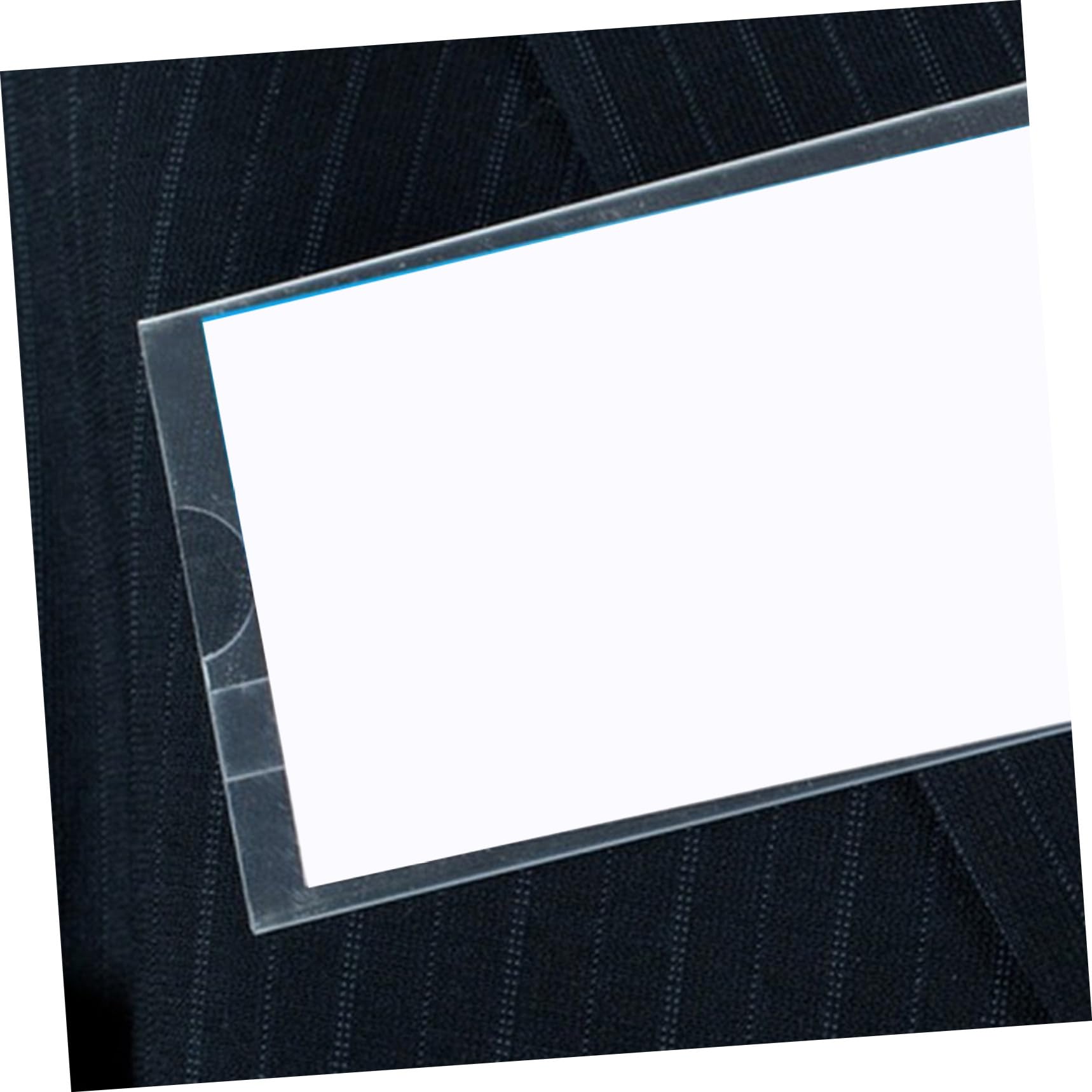 Porta Badge Trasparente Pvc Doppia Faccia con Clip 100 Pezzi