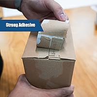 Vista 9 de 2 rollos de cinta adhesiva azul resistente, resistente e industrial, de color industrial, 9 mil x 2 pulgadas x 25 yardas, flexible, sin residuos