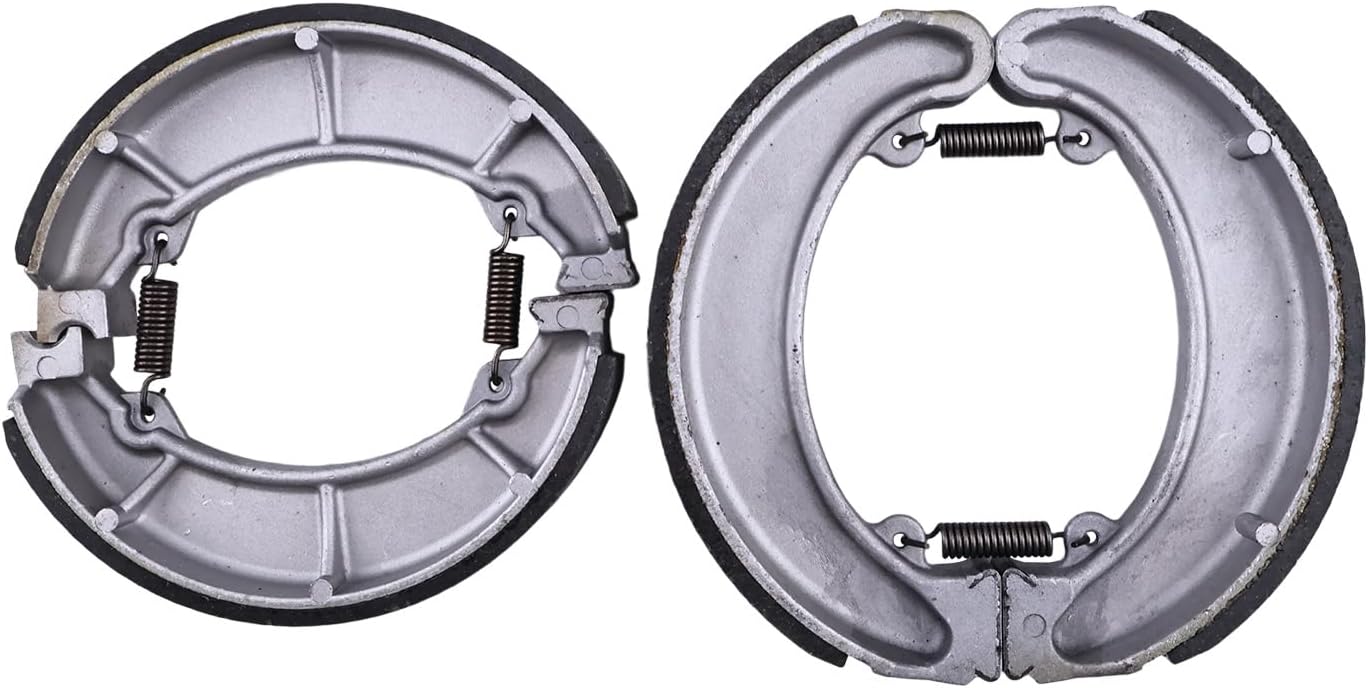 4Pcs/2Set Front & Rear Brake Shoes 06430-HM5-A80 06430-HF7-A30 Compatible with Honda ATC250ES Big Red 250 ATC250SX 1985-1987