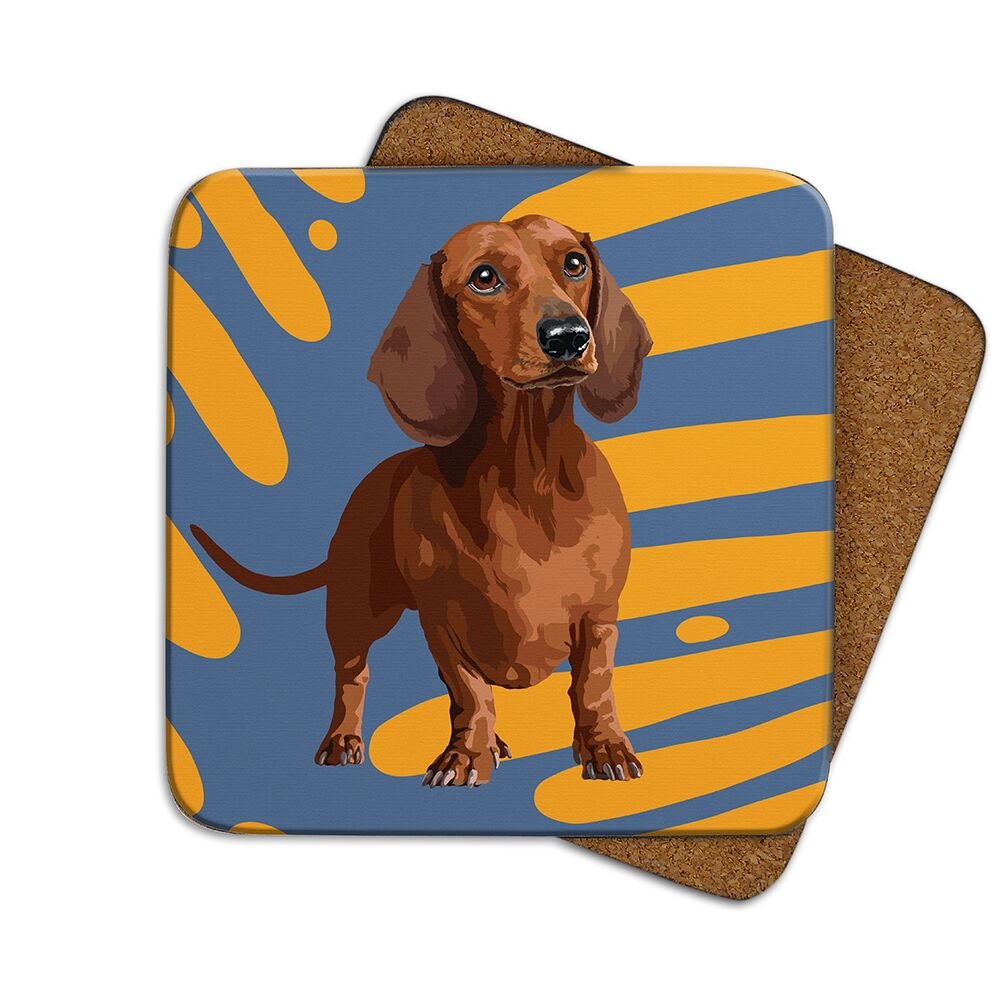 Dachshund Coaster by Leslie Gerry