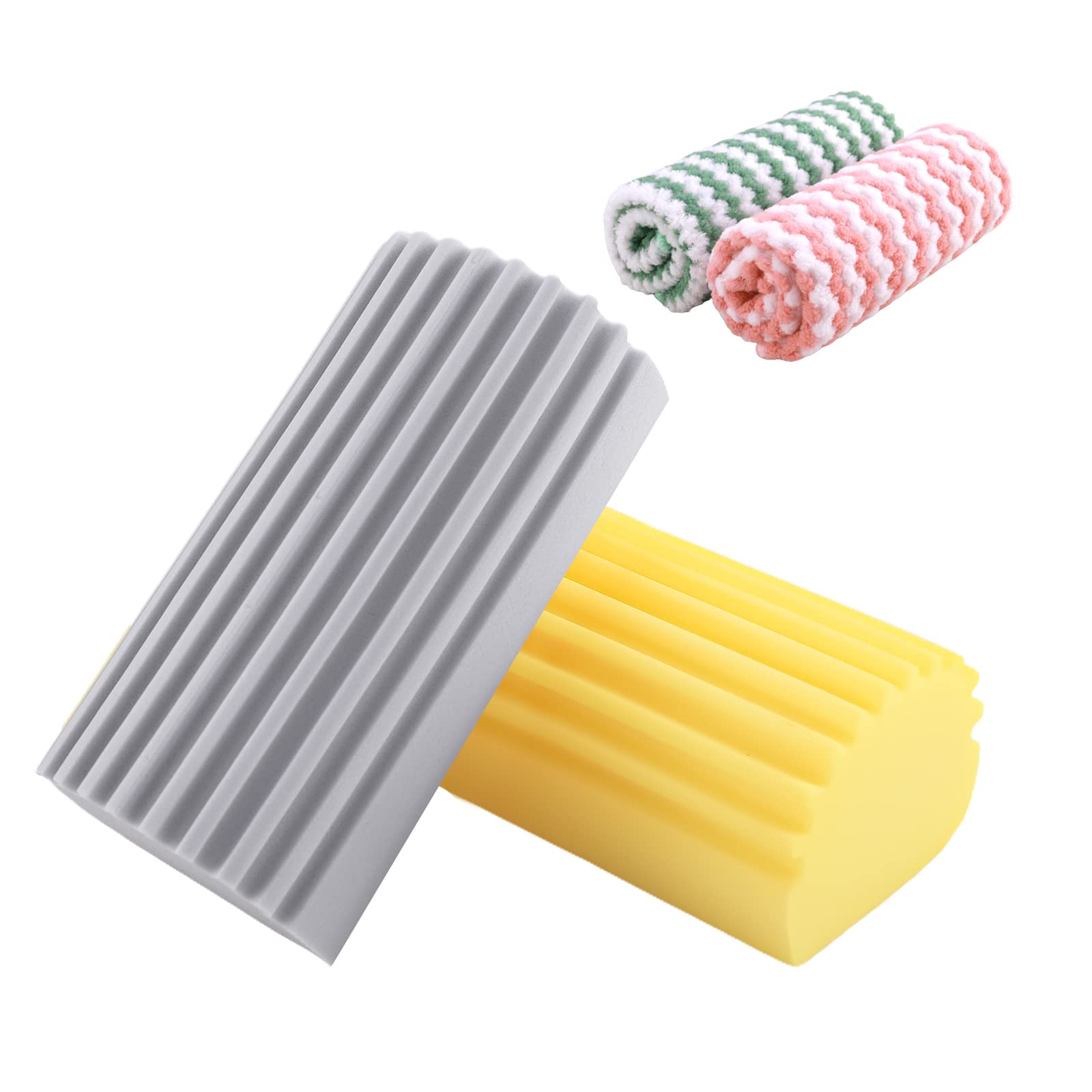 Damp Duster, Reusable Dust Cleaning Sponge,Blind Cleaner Duster Tool,Duster for Cleaning Washable,Microfiber Cleaning Cloth Cleaning Supplies Household Essentials (2Pcs) (B0C7Q217T2) Amazon Price History, Amazon Price Tracker