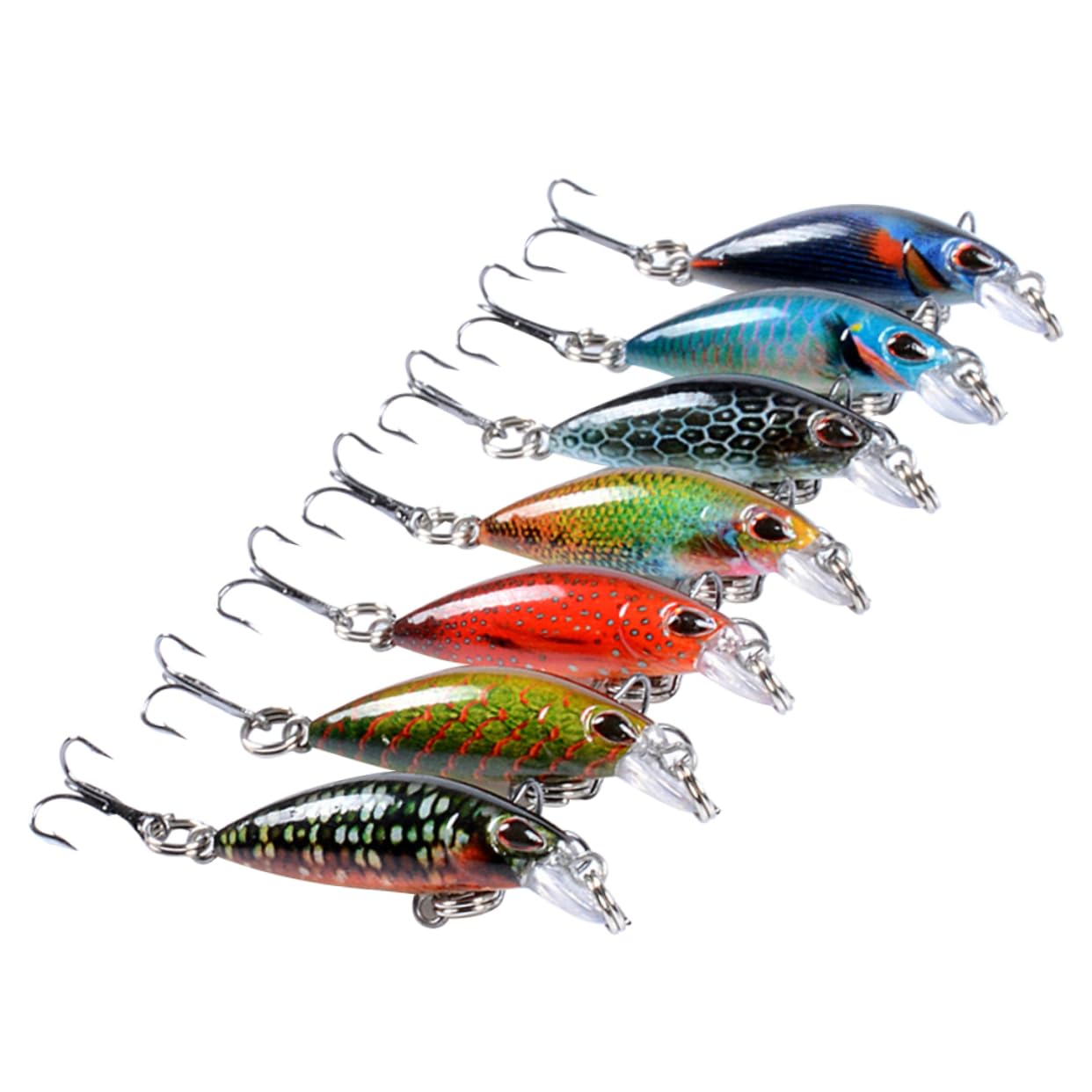 iplusmile Appâts Vairon Leurres De Pêche Swimbait Mini Appâts De Pêche