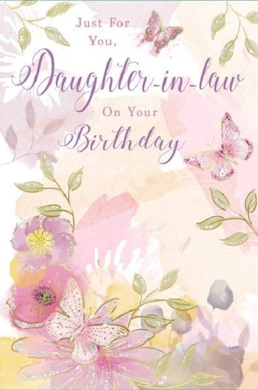Happy Birthday Greeting Card Daughter in Law 15 x 23 cm on Your Birthday
