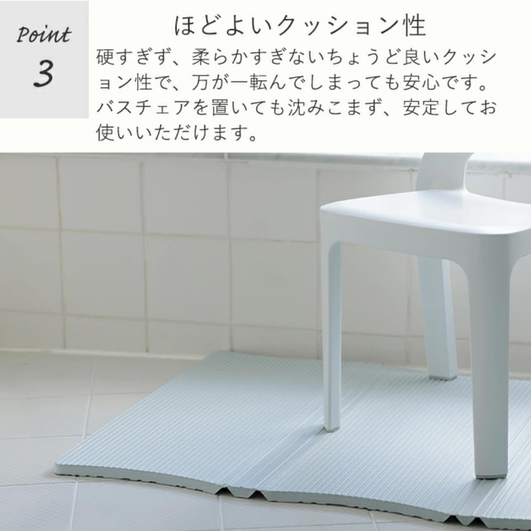 Amazon｜WARM パタッとすのこNEO ロング ペールベージュ｜風呂マット