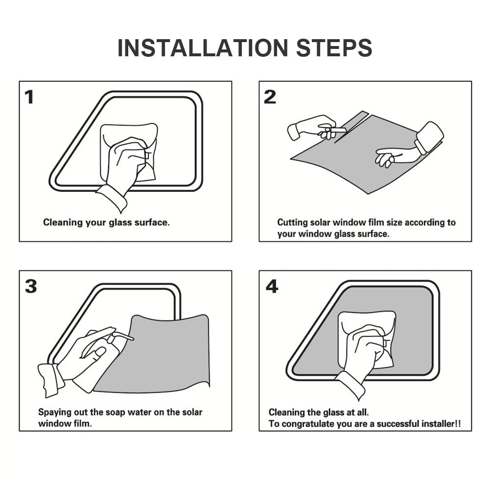 Laminas Para Tintar Lunas Coche Película for ventana de coche de color negro oscuro de 75 cm x 6 m, protección solar, protección de privacidad, pegatina protectora solar UV for verano, películas de ai