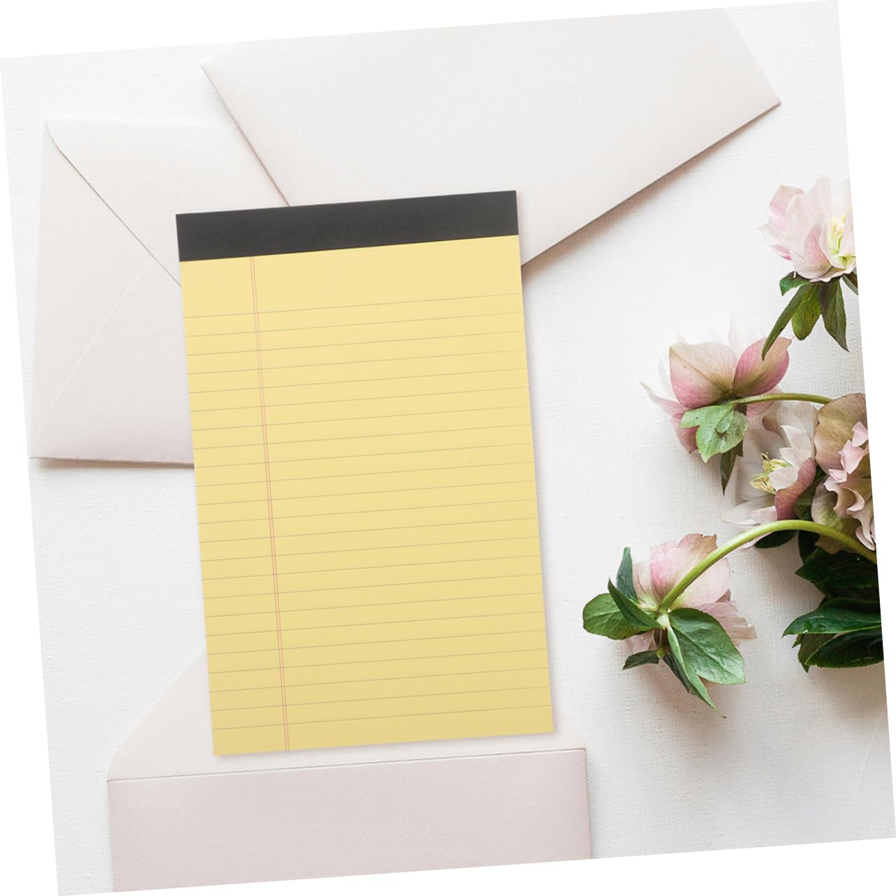 Bloc-notes Juridiques à Lignes, 12 Blocs, Papier Jaune, Portable