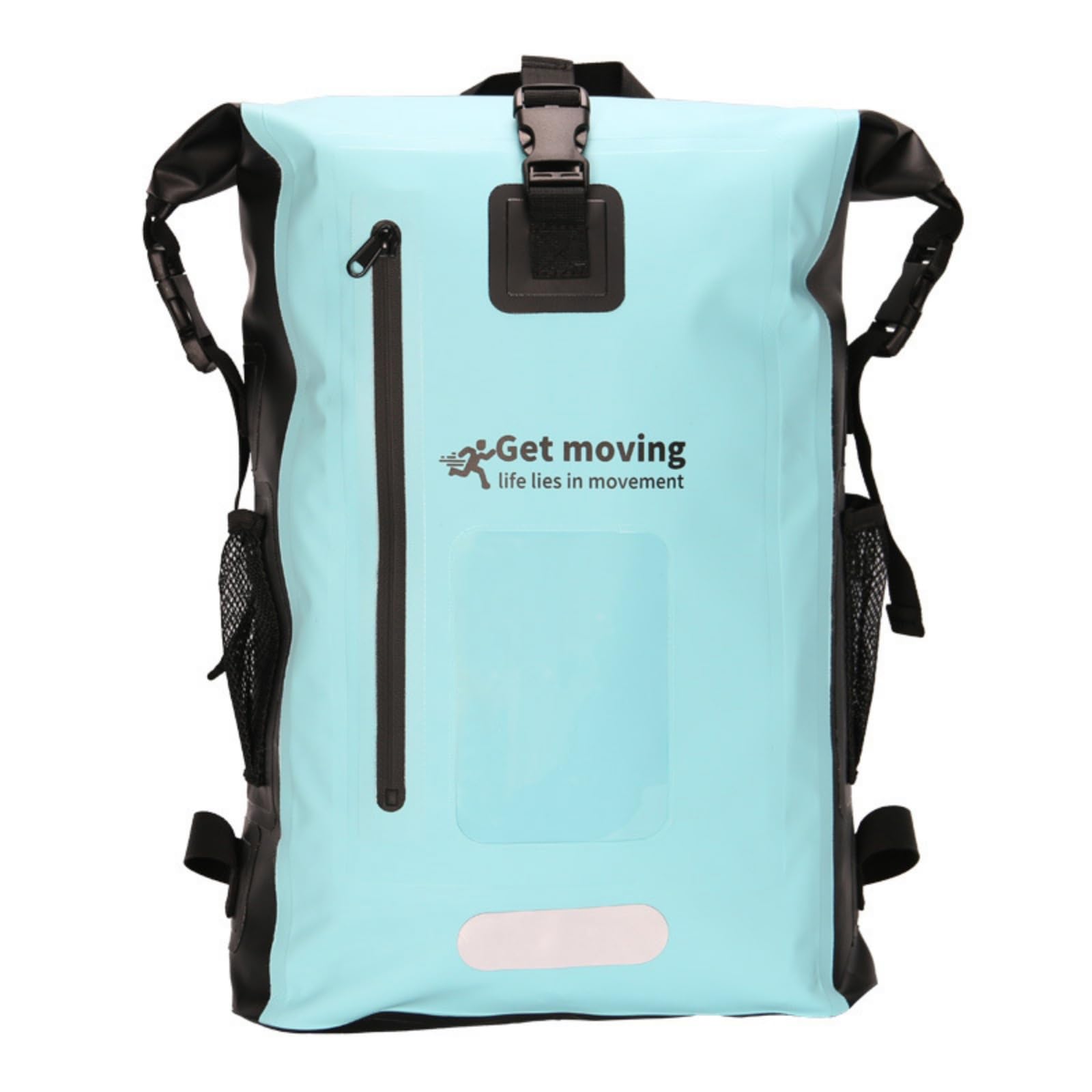 Zaino Impermeabile da Zaino Roll-Top Durevole Borsa per Trekking, Sportivo/Casual, Array, Azzurro
