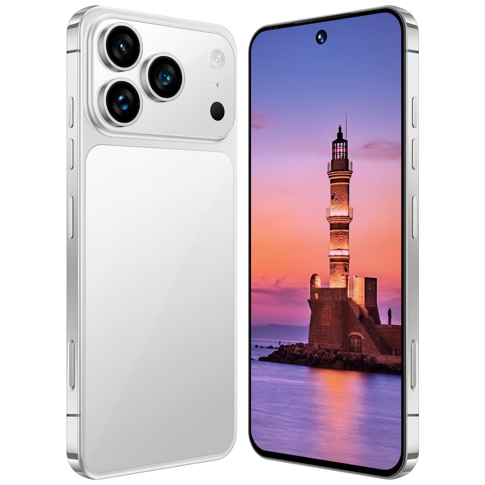 Telefoni Cellulari S24 Ultra 5G, Smartphone Android 14.0, Telefono Cellulare Con Fotocamera Da 7,3 Pollici, 16GB RAM 1TB ROM, 8000 MAh, 72 MP 108 MP, Doppia SIM Gratuita Sbloccata,Gold-7.3 Inch