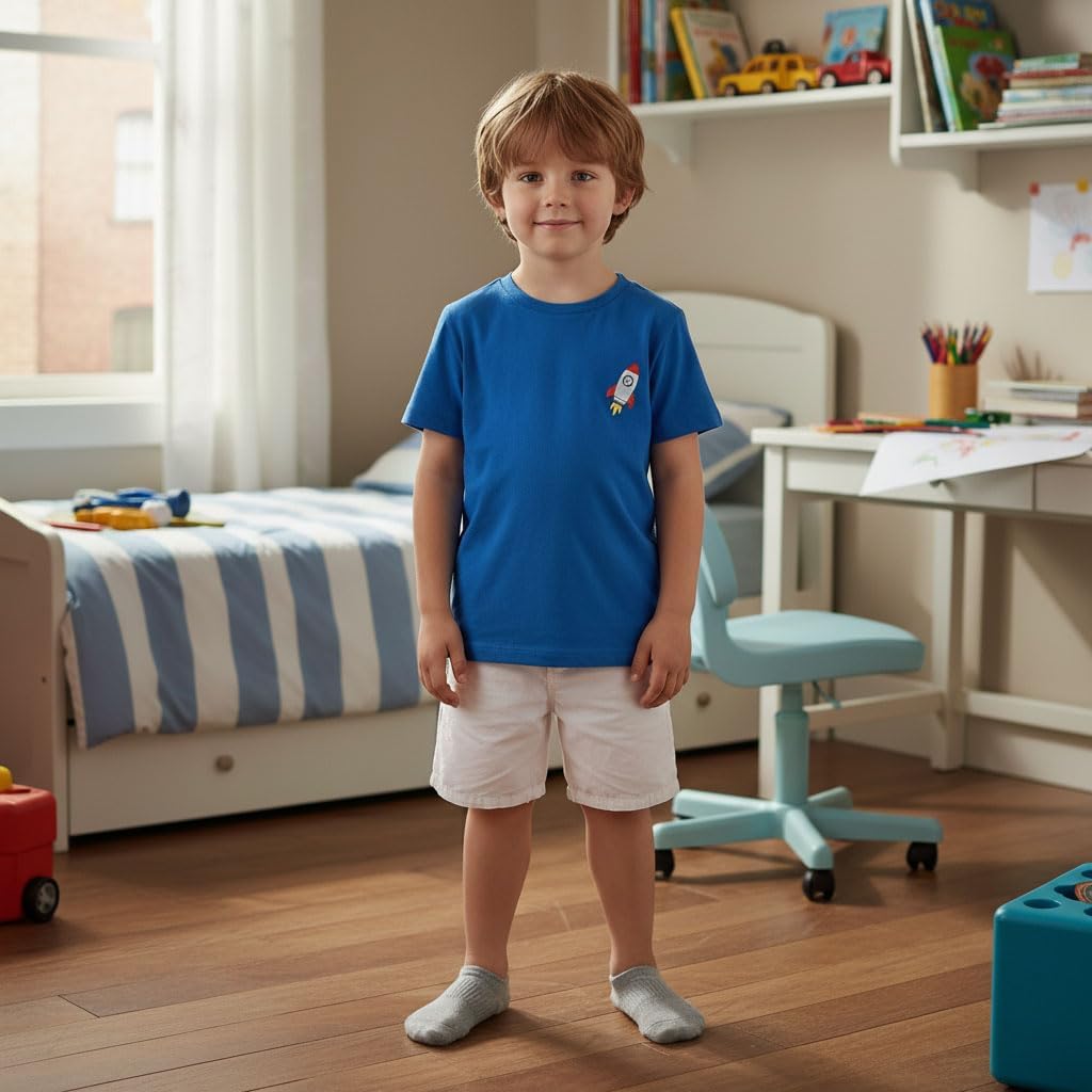 Cozi Foot 10 Pairs Boys Girls No Show Socks Cotton Non Slip Low Cut Socks - Image 3