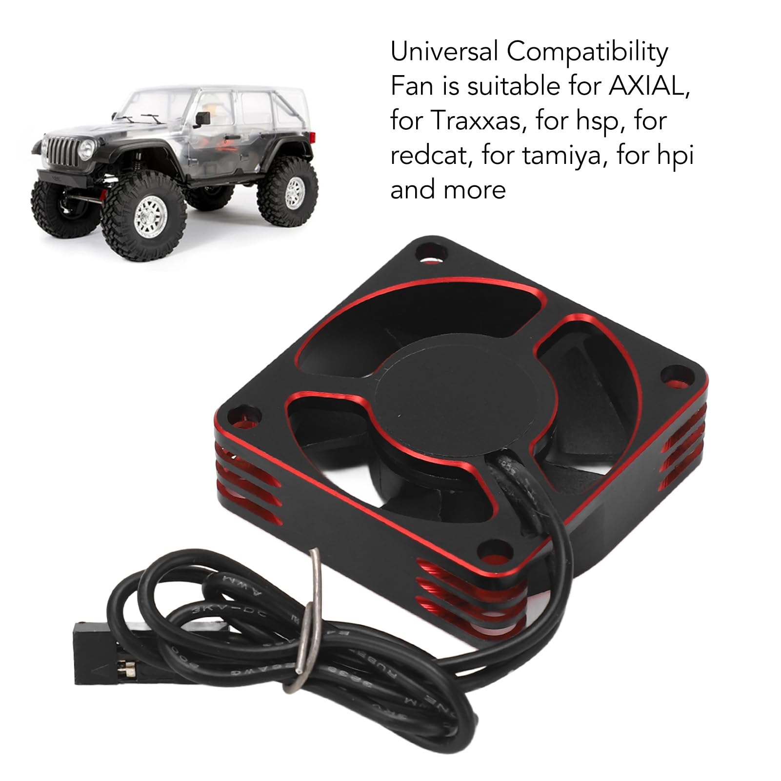 Ventilateur de Refroidissement du Moteur RC 35mm, 15000 Tr/min, Dissipateur de Chaleur Universel pour Voiture RC, Alliage en Aluminium