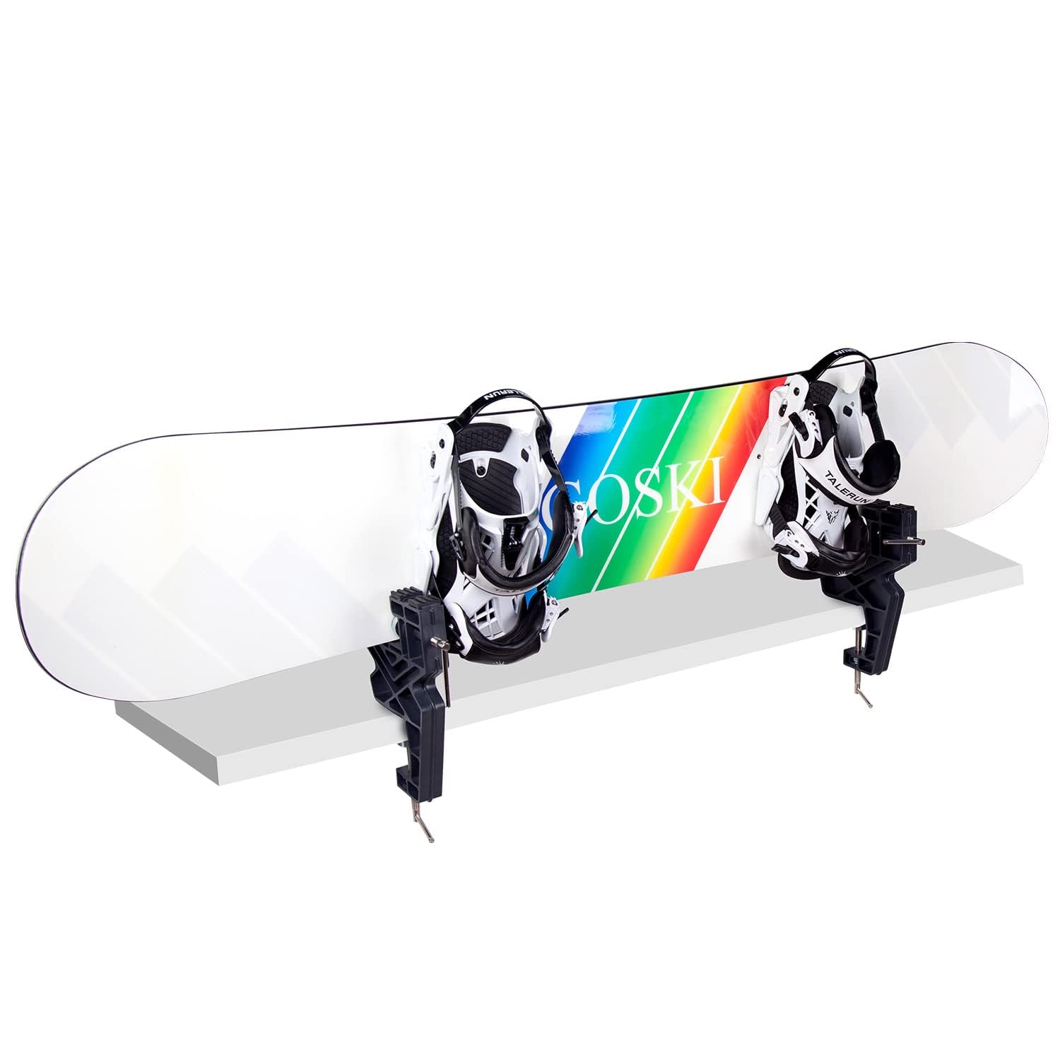 Étau pour ski et snowboard, poignées antidérapantes, étau de réglage et de cirage de ski amélioré et réglable avec position de travail horizontale et verticale