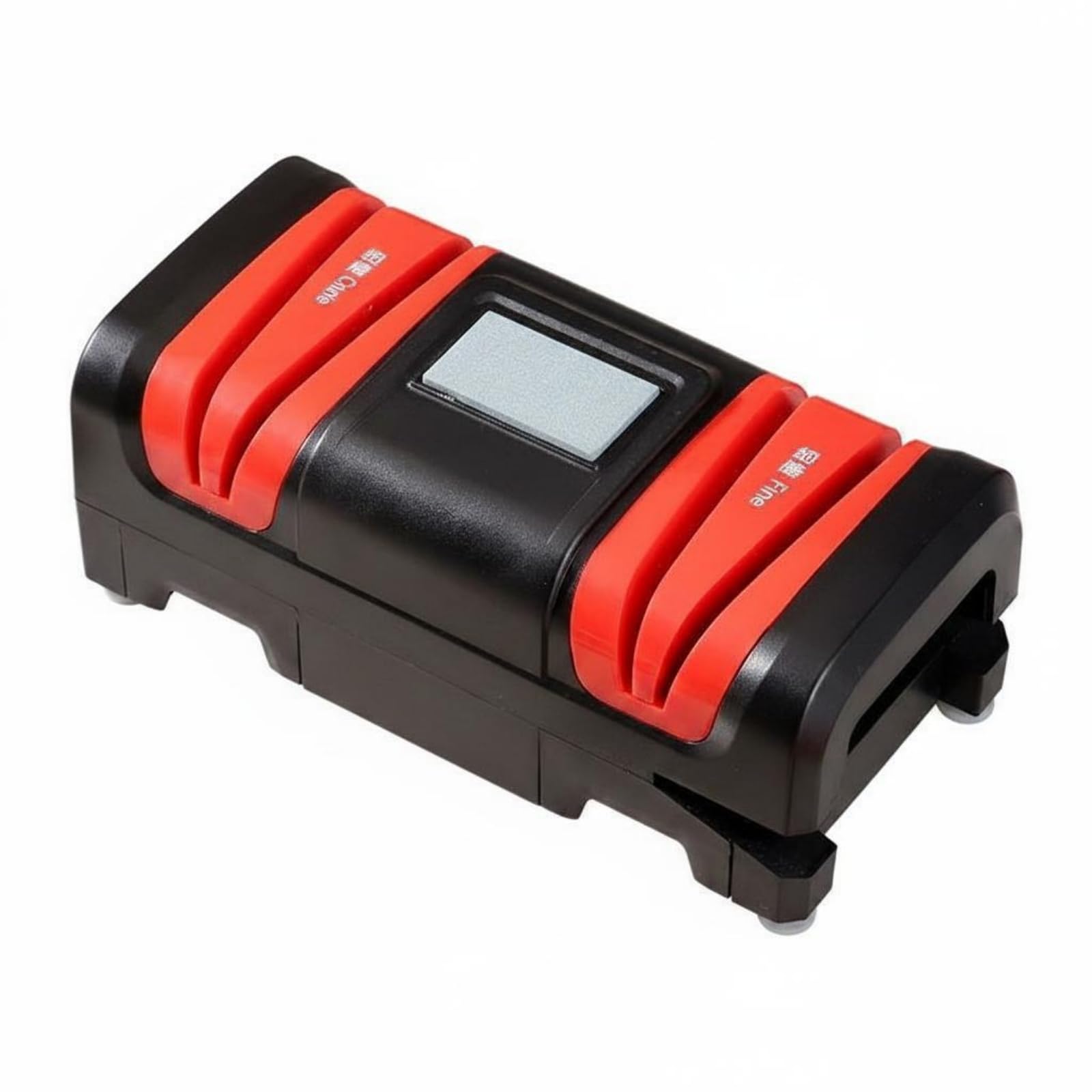 Affilacoltelli Automatico Rapido Macchina Affila Tagliente Automatica Affilatura Grossolana e Affinamento Affilacoltelli Elettrico, Nero, Rosso