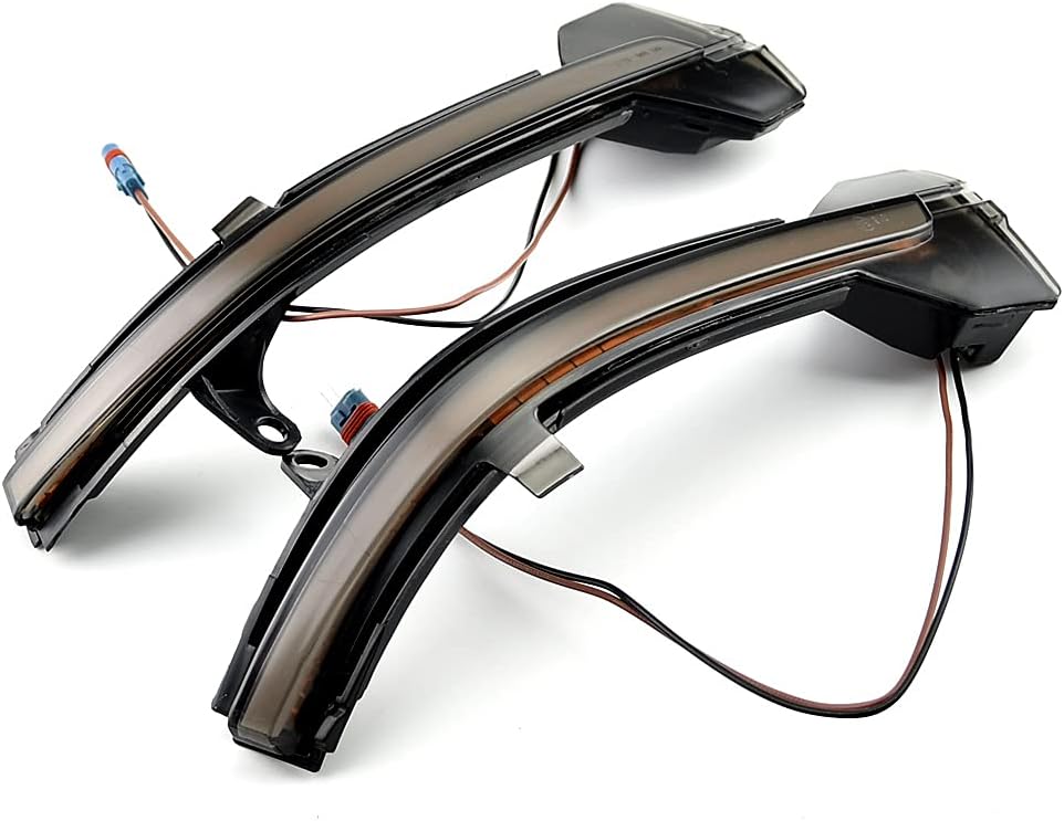 2pcs Dynamic Sequential Blink Compatible with B-MW 5 6 7 Series F10 F11 F07 F06 F12 F13 F01 LED Side Mirror Turn Signal Light Assembly