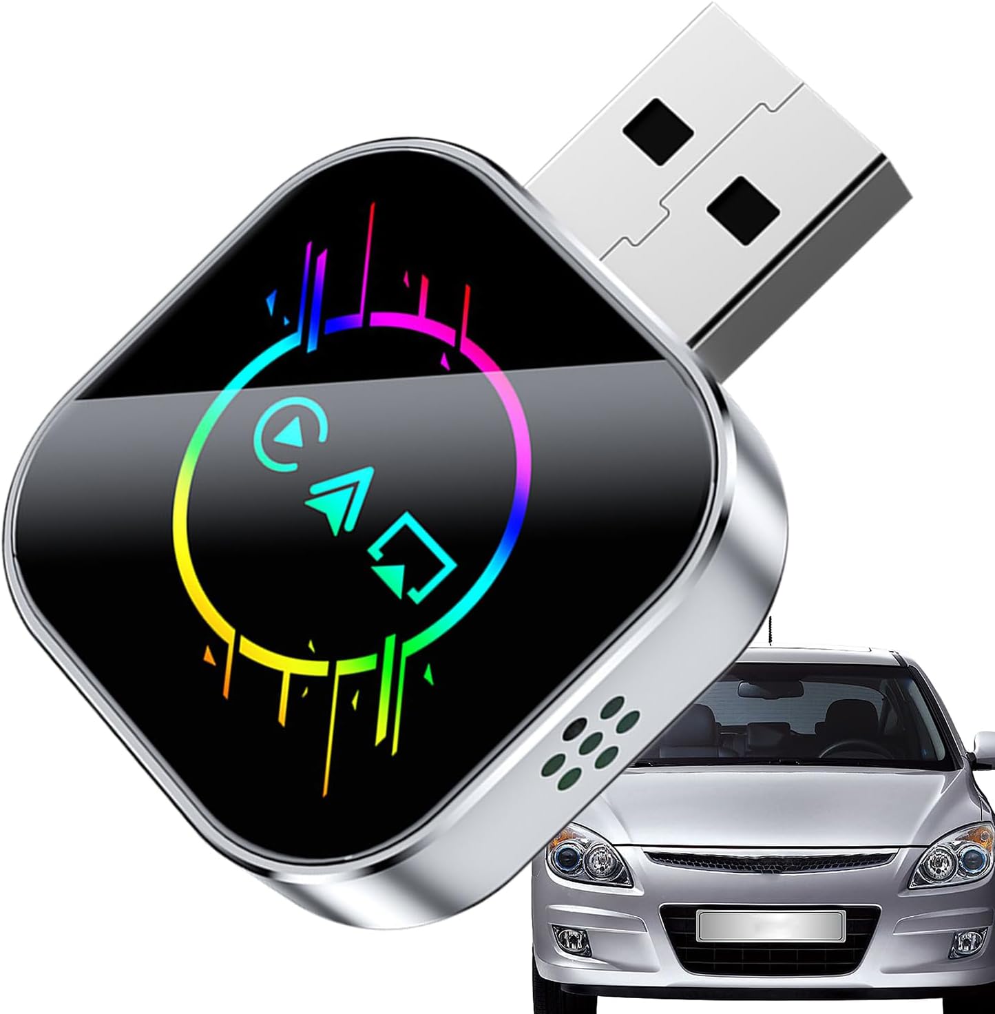 Konwerter Ekranu Samochodowego Konwerter Plug and Play bez opóźnienia | Bezprzewodowe Urządzenie Do Odtwarzania Wideo Na Ekranie Do jazdy miejskiej i autostradowej,