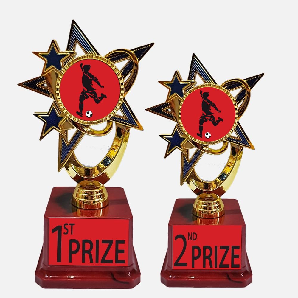 Bareeze Pure Red Gold 1st Prize 2nd Prize Football Trophy (B0CPJG96HD) Amazon Price History, Amazon Price Tracker