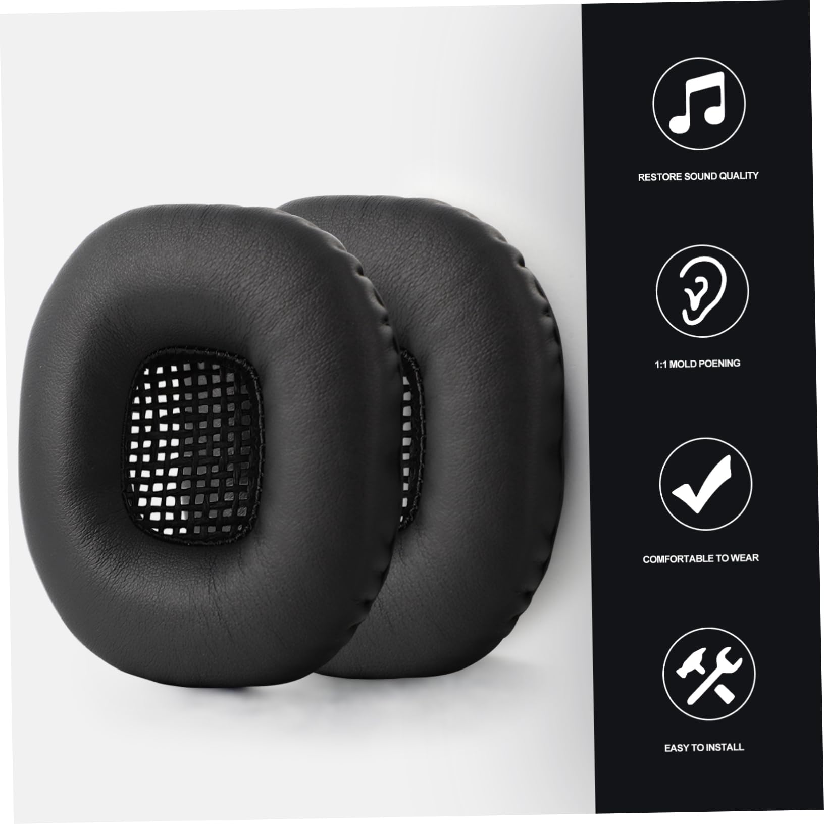 Uonlytech 3 Paia Auricolare in Cotone Cuscinetto Auricolare Per Sostituzione Delle Cuffie Cuscino Auricolare Per Major Cuscinetti Auricolari Per Cuffie Auricolari Pelle Proteica