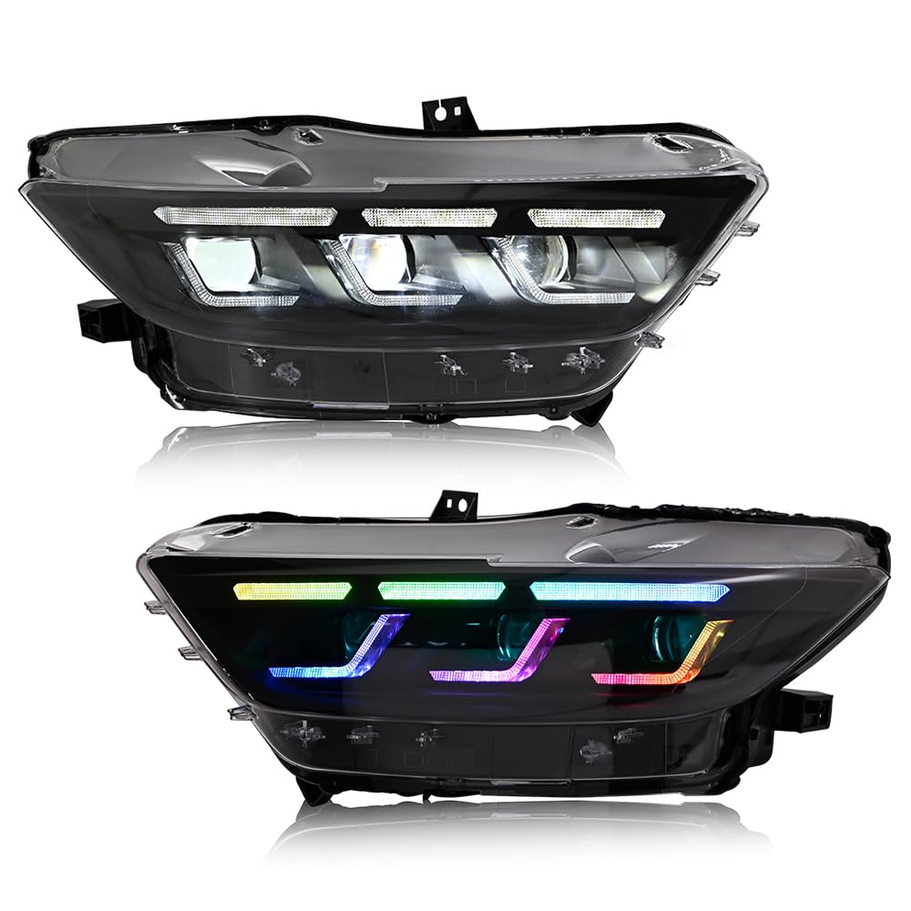 COOLCMP Multi-Color LED Headlights 2015-2017