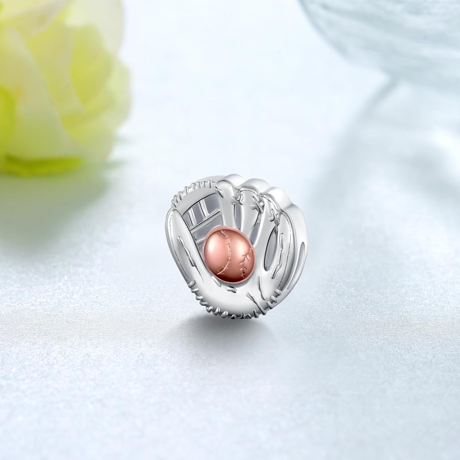 Sport Charm Sterling Silver Volleyball/Baseball/Softball/Soccer/Basketball/Football/Pickleball/Hockey Charms for Bracelets Sport Jewelry Gifts for Women - Image 2