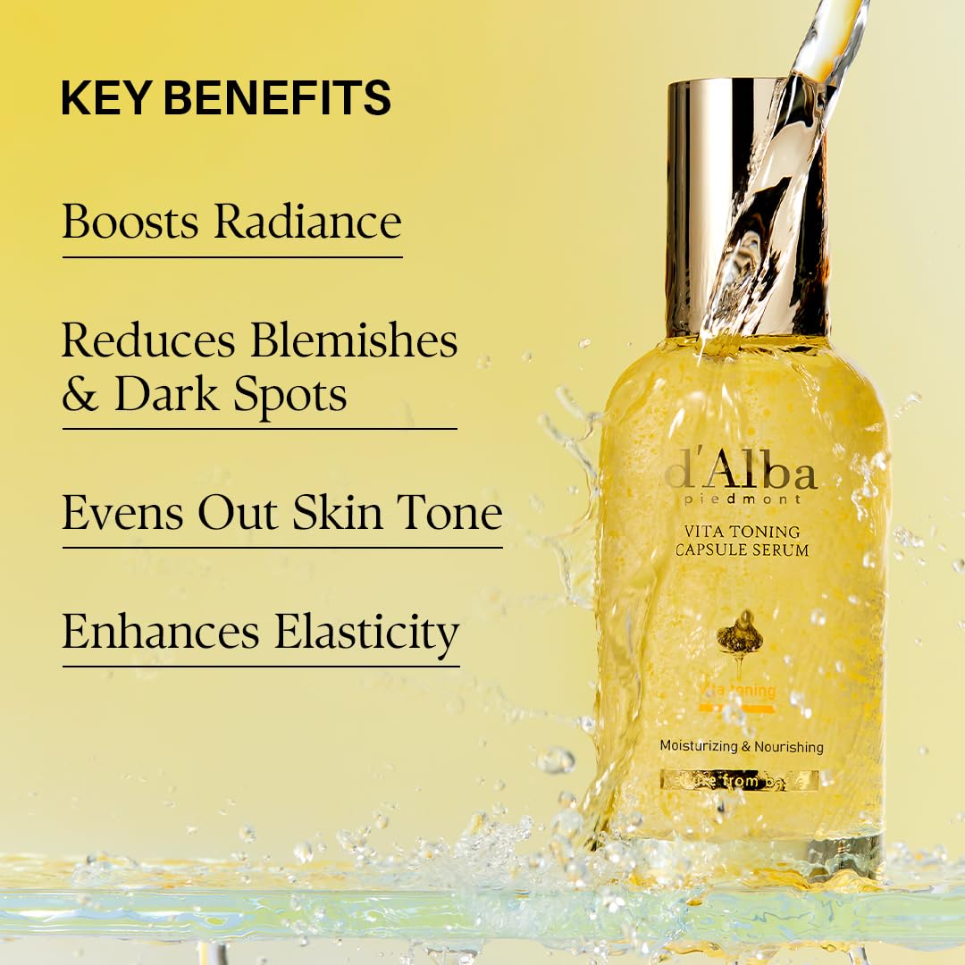 Amazon.com: d'alba Piedmont Vita Toning Capsule Serum, Daily Vita