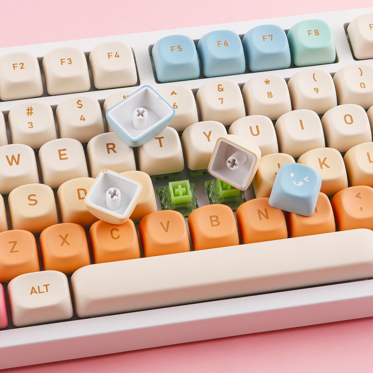 Amazon.com: MOA Profile PBT Keycaps,136 Keys Cute Fireworks Theme