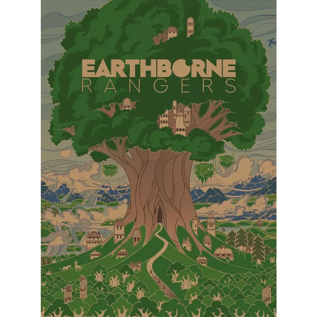 Earthborne Rangers Juego de Cartas cooperativo inglés | 1-4 jugadores, 90 min, 14+, edición inglesa; 540 cartas, 35 separadores, 92 fichas y guía de campaña