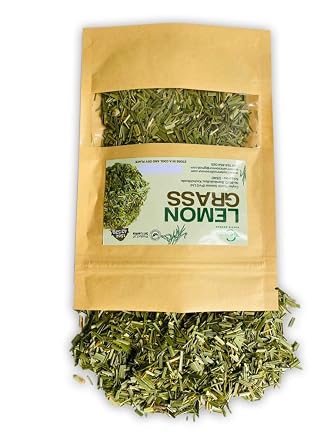 Dried Lemon Grass Cut 1.5oz/42.52g Fresh And Pure Premium Grade Dried Lemon Grass Cut, Lemongrass Harvested From Ceylon Sri Lanka