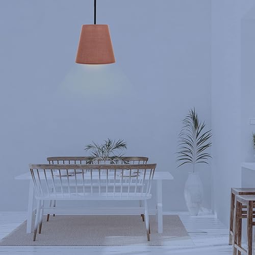 Miniatura 7 de Uonlytech Pantalla de araña retro lámpara de mesa colgante E14 bombilla con clip en la lámpara de la lámpara pantallas clip en la lámpara de la