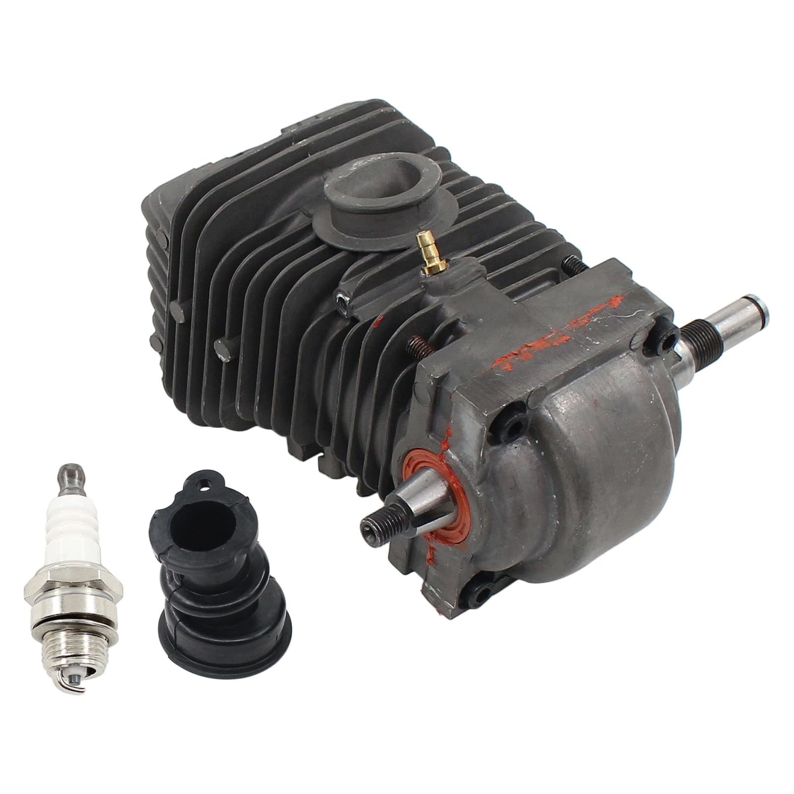 Zylinder Kolben Satz 42.5mm Zylinderkolben mit Kurbelwelle Zündkerze Krümmer Ansaugstutzen Ansaugkrümmer Zündkerzen für Stihl MS250 MS 250 MS 230 MS230 MS 210 MS210 021 023 025 Kettensäge