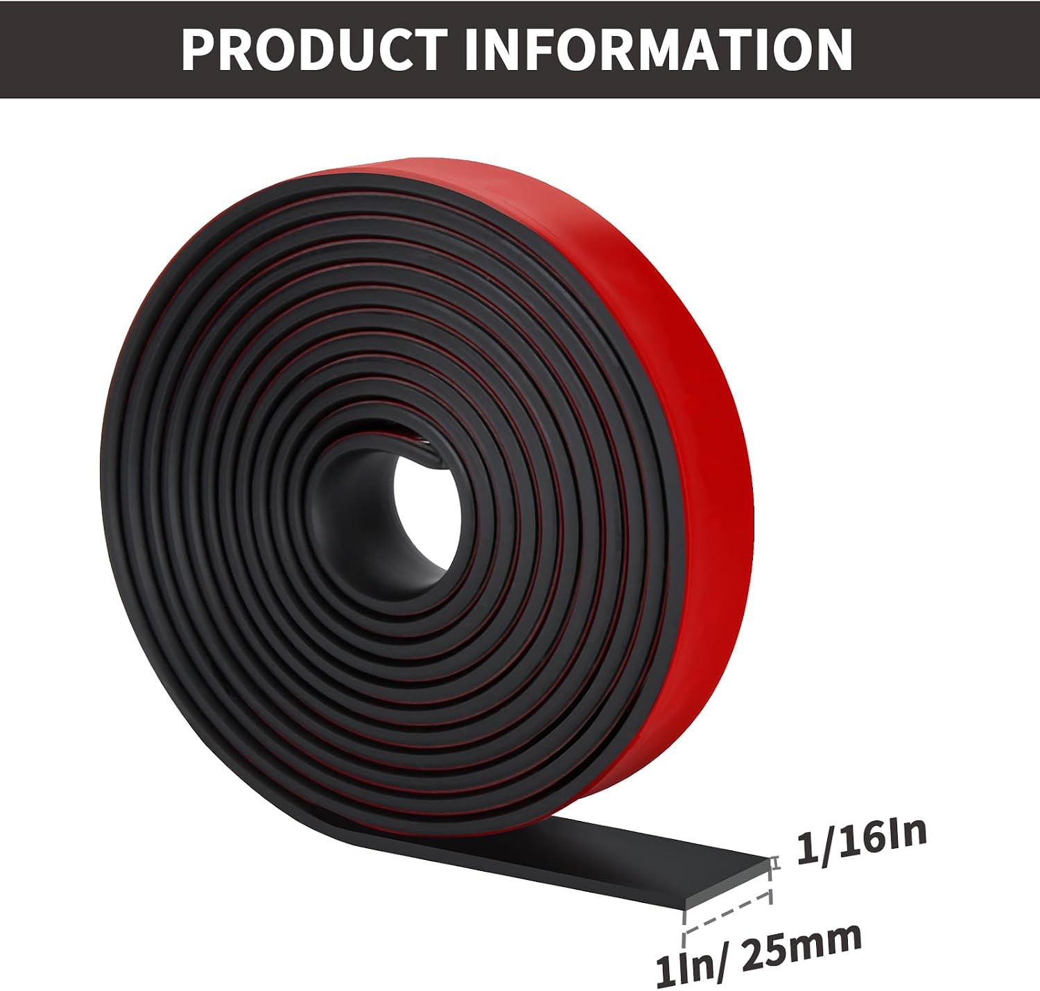 Self Adhesive Neoprene Rubber Strips with Adhesive Backing