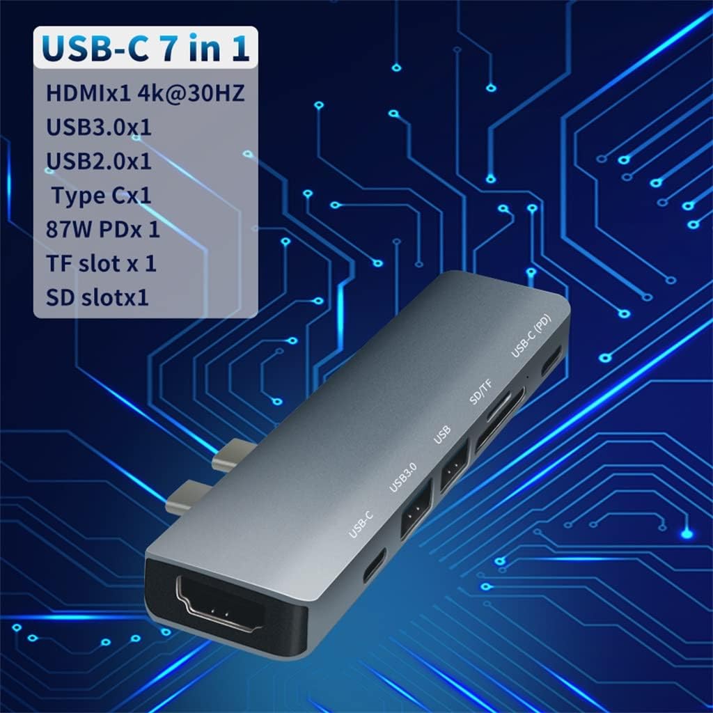 LXXSH USB Type C 3.0 Docking Station for Laptop Adapter