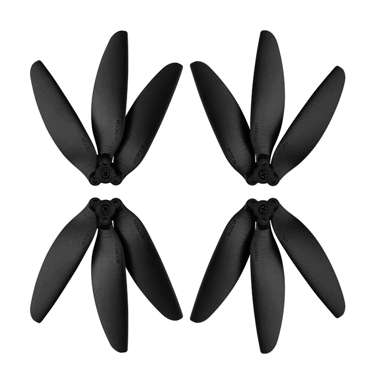 4-Pack Propellers Paddle Blades for Diji Mini 1/2 Drone Blades Well Balanced Black-image-4