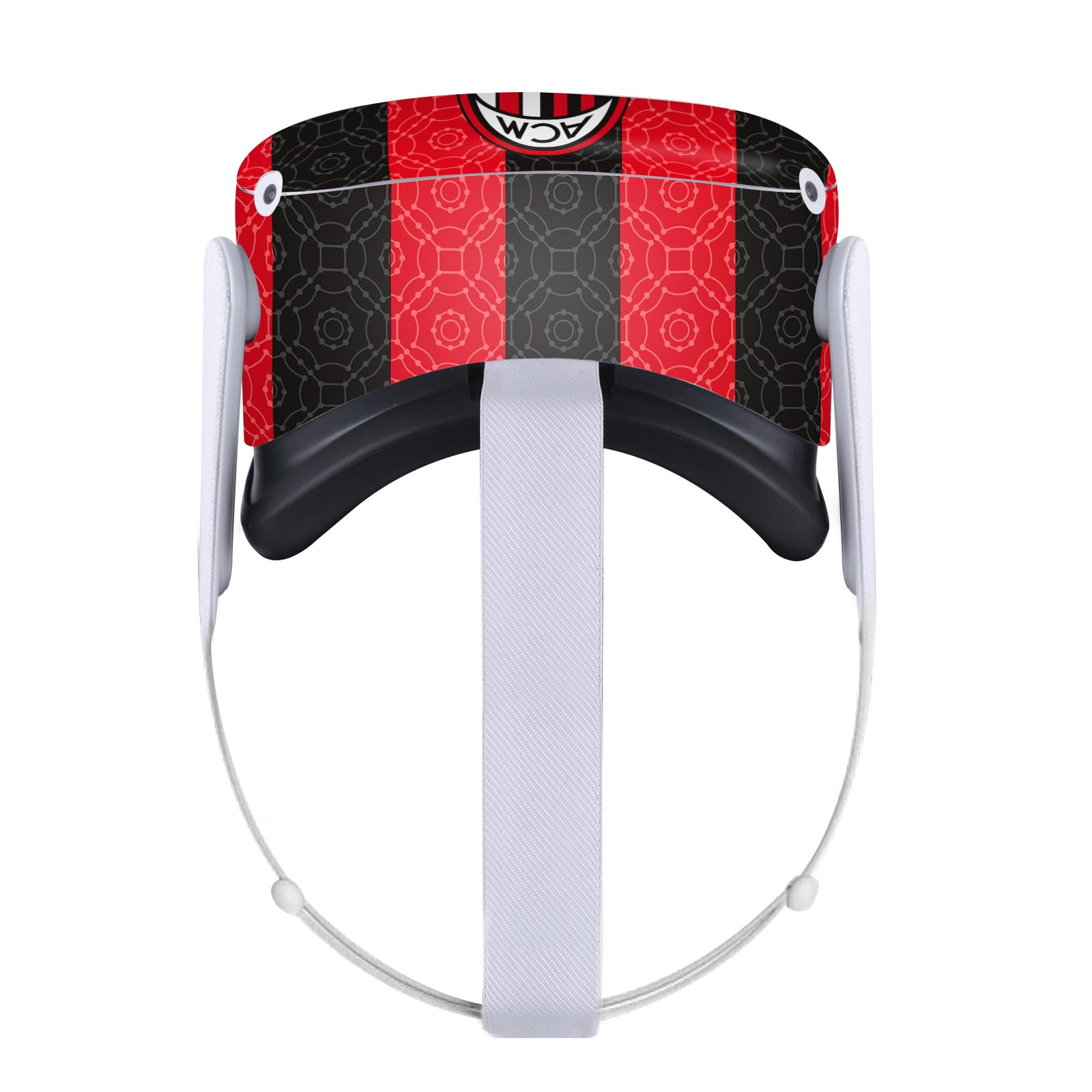 Head Case Designs Officially Licensed AC Milan Home 2020/21 Crest Kit Vinyl Sticker Skin Decal Cover Compatible with Meta Quest 2