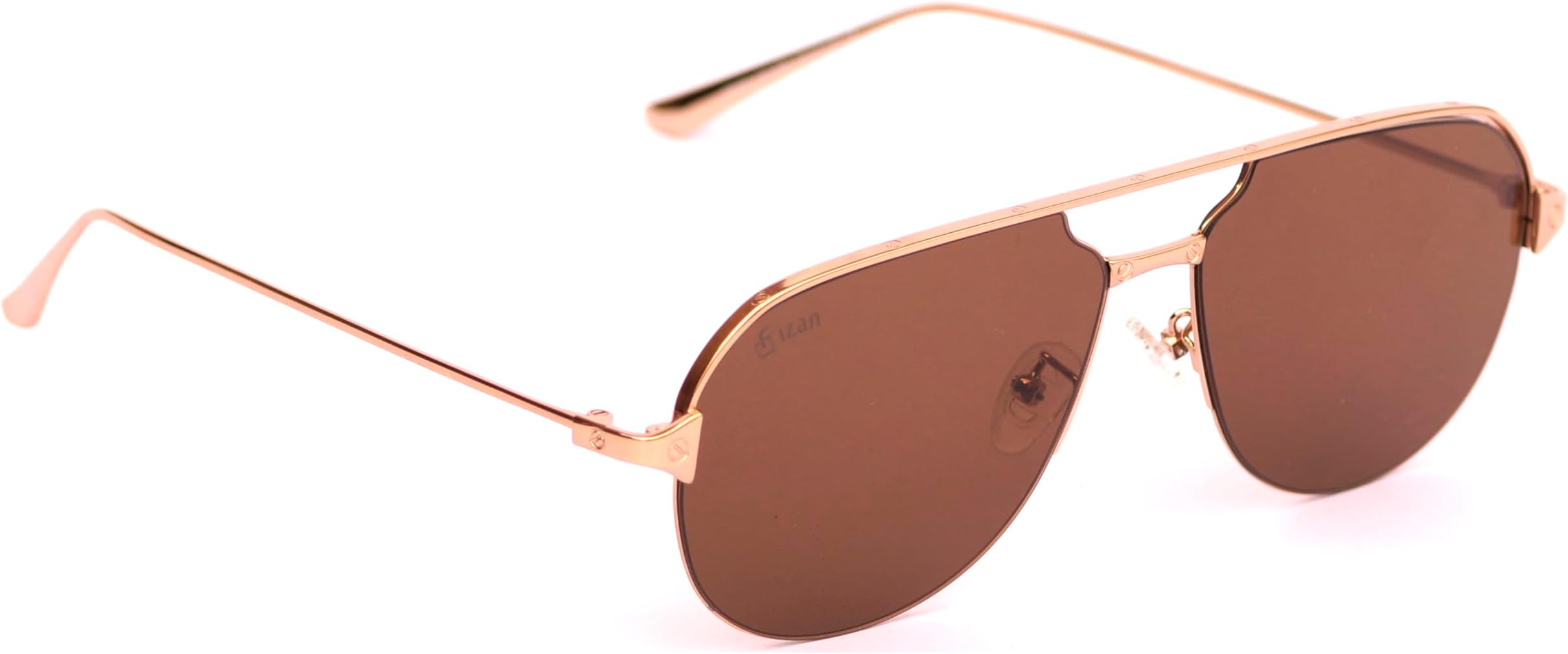 FizanOval Polarized sunglasses FZ-8509-C2-P90 Large Gold sunglasses for Unisex Adult