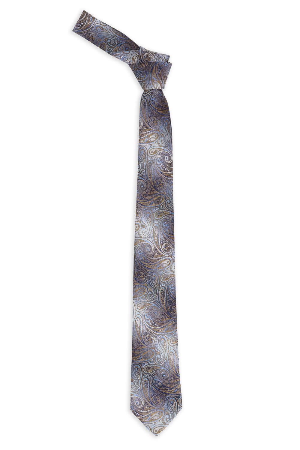 peter england Men Grey Embroidered Tie-picture-11