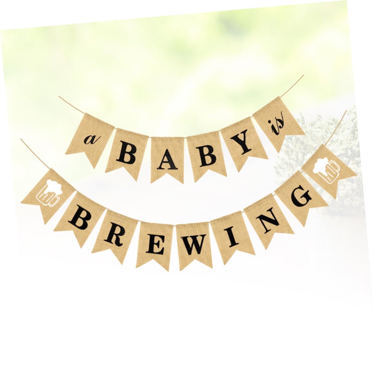 ifundom 3st Geburtstag Sackleinen-banner Flaggenbanner Diy Sackleinen-banner Hochstuhl-banner Zum Ersten Geburtstag Banner-flaggen- Buchstabe Ein Ornament Latte-kunst Baby Der Is