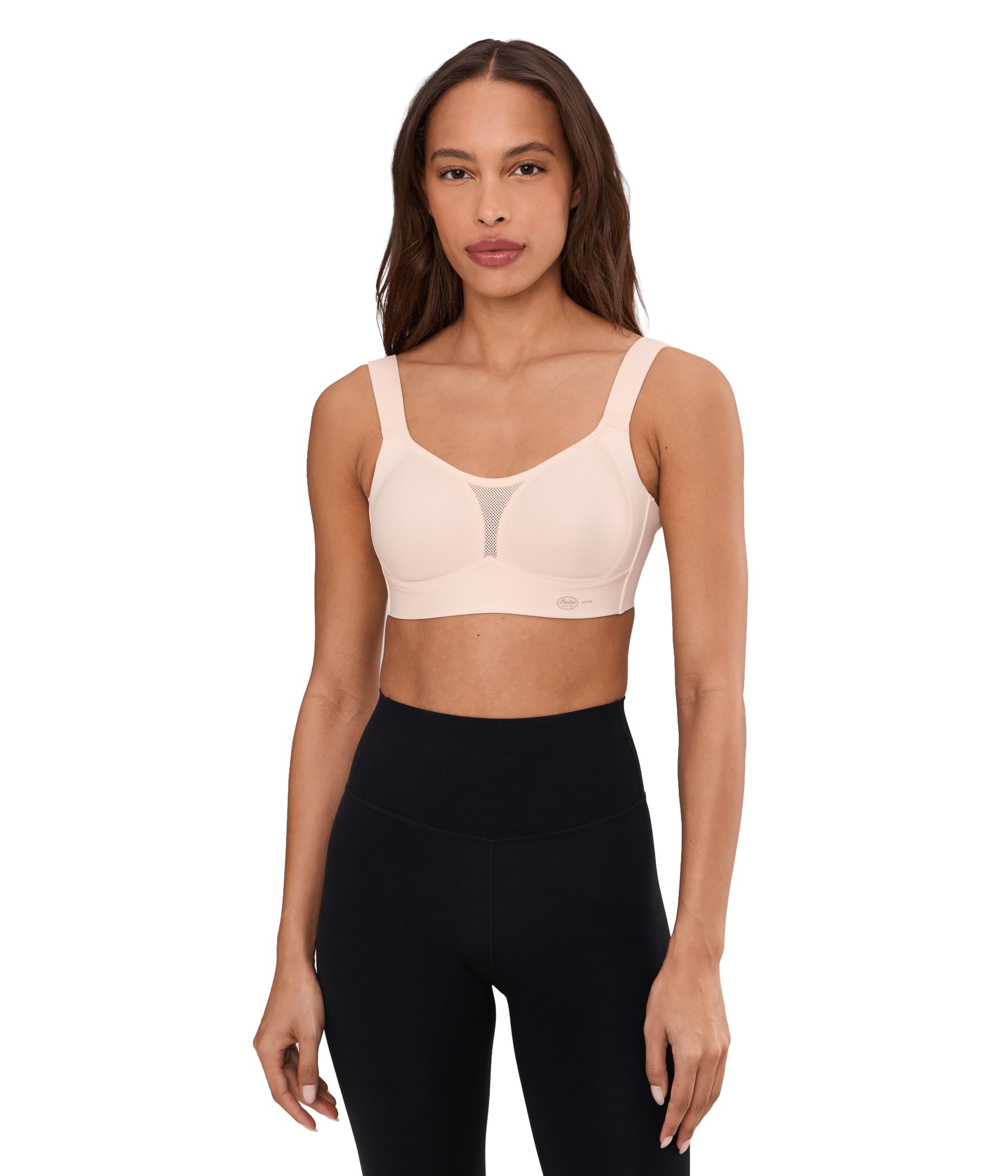 Anita Active 5530 Smart Control Damen Sport BH ohne Bügel – starker Halt, Nahtlose Cups, Komfortträger, weniger Bewegung, Schweißmanagement – für große Brüste – Cup A–G, EU 70–100