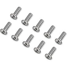 FOVPLUE 前制动盘/转子五金套件,1990-2024 年哈雷车型的 5/16-18 x 7/8 英寸螺丝/螺栓,适用于 Sportster Softail Dyna Touring Road Glide Road King Street Electra Glide,Chrome,10 螺栓