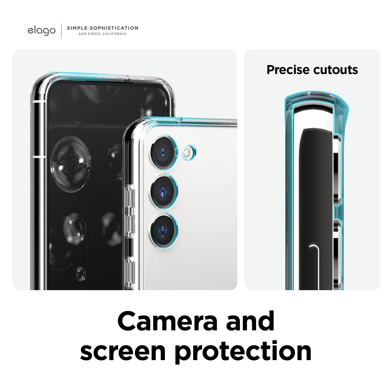 Amazon.co.jp: 【elago】 Galaxy S23 5G 対応 ケース クリア 耐 衝撃 