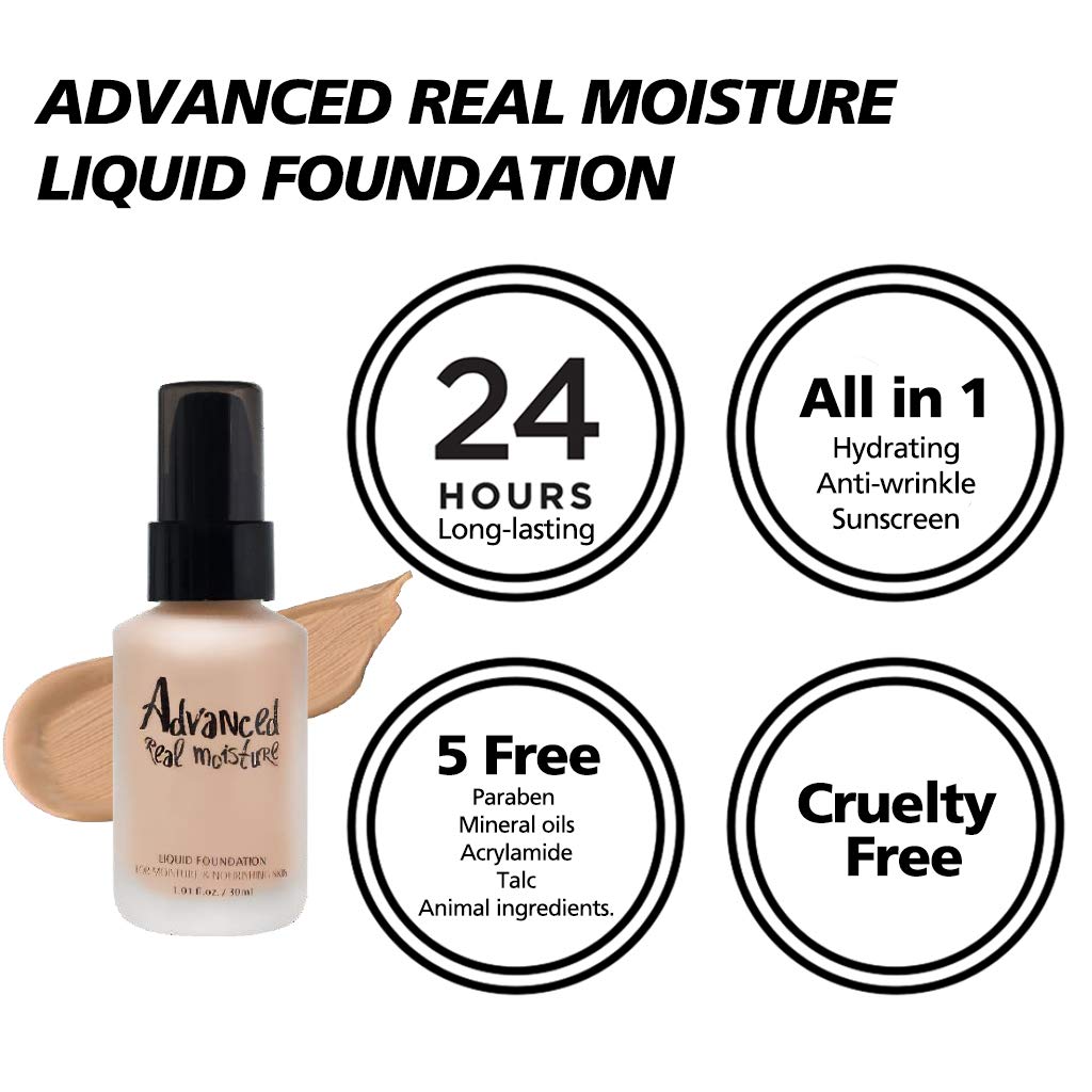 TOUCH IN SOL Best Primer & Foundation Combo - No Pore Blem Primer 30ml + Advanced Real Moisture Liquid Foundation 30ml (#27 Set)