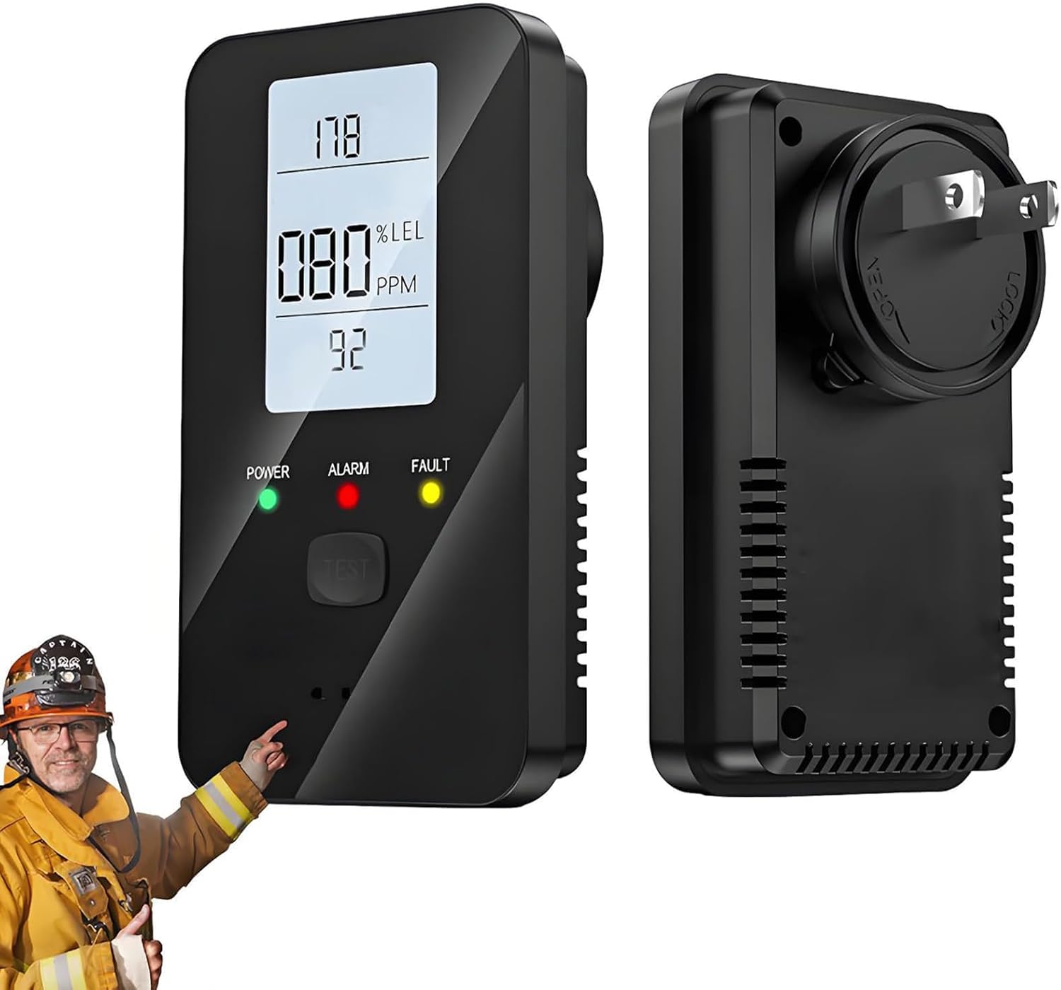 4-in-1 Detector with HD Screen, Home, Hotel, Camping RV (1 pc)