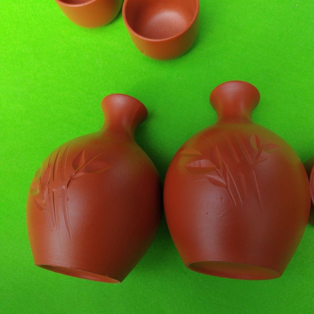 Amazon.co.jp: 常滑焼の徳利2個ぐい呑み5個揃えです : ホーム＆キッチン