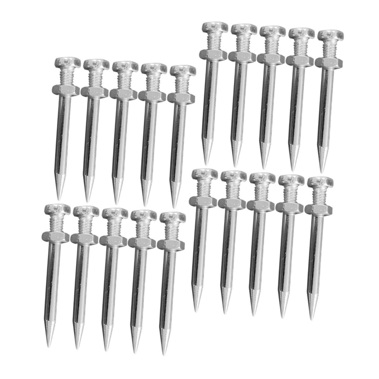 CIYODO 20pcs Aerator Spikes for Shoes Garden Grass Aeration Tool Lawn Stake for Grass Growth Heavy Duty Shoes Tool for Soil Aeration