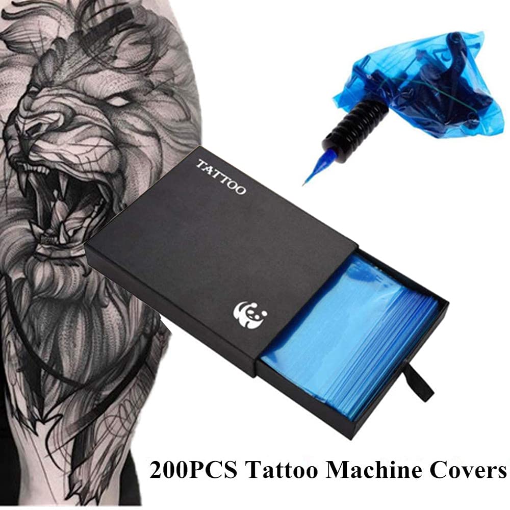 Tattoo Clip Cord Covers Machine Bags, CINRA Disposable 100pcs Tattoo Clip Cord Sleeves and 200pcs Tattoo Machine Bags Covers Set Tattoo for Tattoo Machine Clip Cord Supplies : Beauty & Personal Care