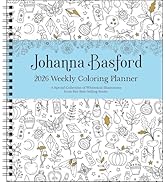Johanna Basford 12-Month 2026 Weekly Coloring Calendar